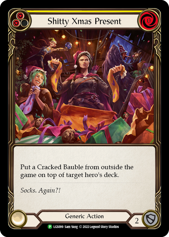 Shitty Xmas Present [LGS099] (Promo)  Rainbow Foil | Good Games Adelaide SA