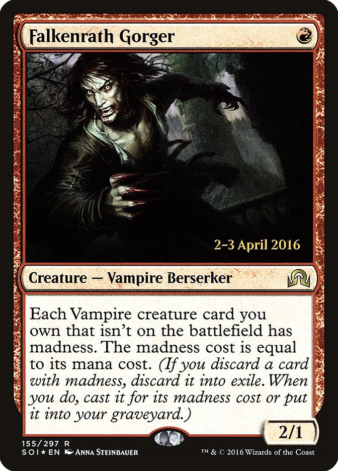 Falkenrath Gorger [Shadows over Innistrad Promos] | Good Games Adelaide SA