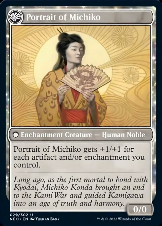 Michiko's Reign of Truth // Portrait of Michiko [Kamigawa: Neon Dynasty] | Good Games Adelaide SA