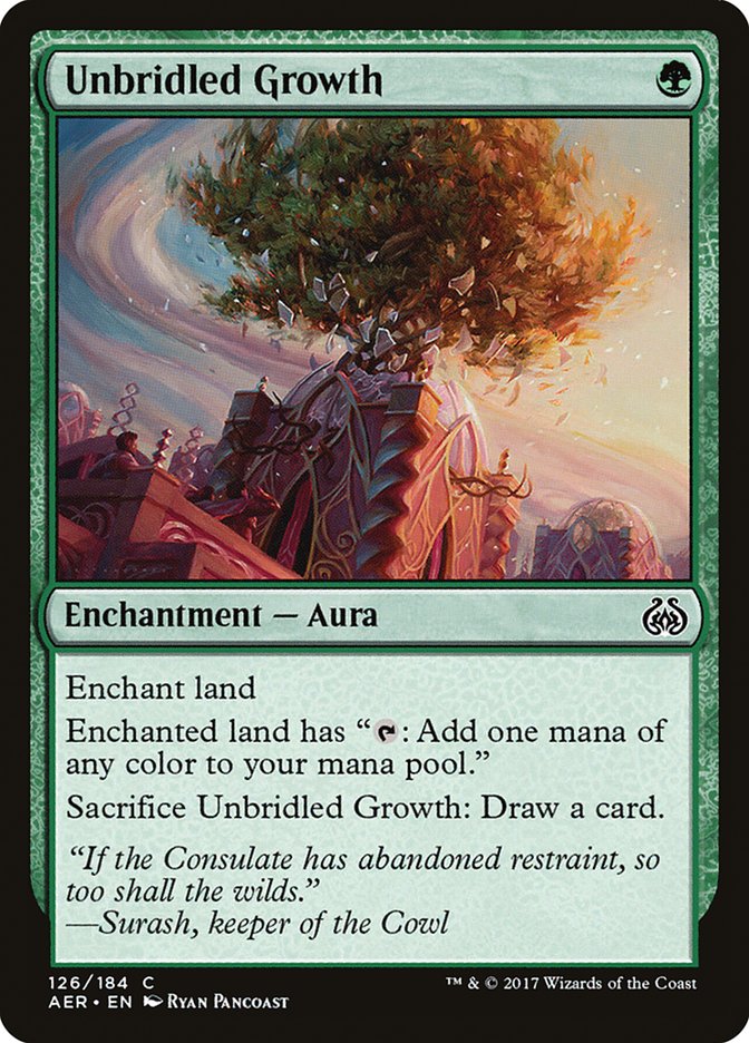 Unbridled Growth 126 (Aether Revolt)  - Foil | Good Games Adelaide SA