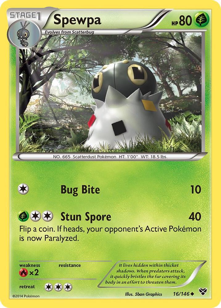 Spewpa 16/146 (XY Base Set)  | Good Games Adelaide SA