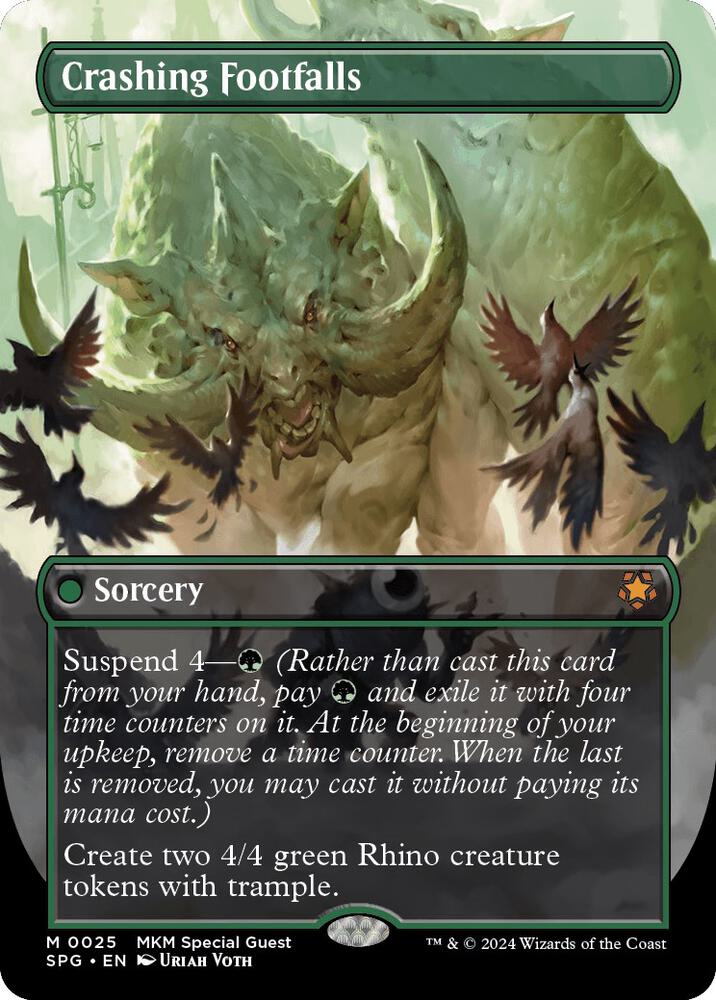 Crashing Footfalls 25 (Special Guests)  - Borderless Foil | Good Games Adelaide SA