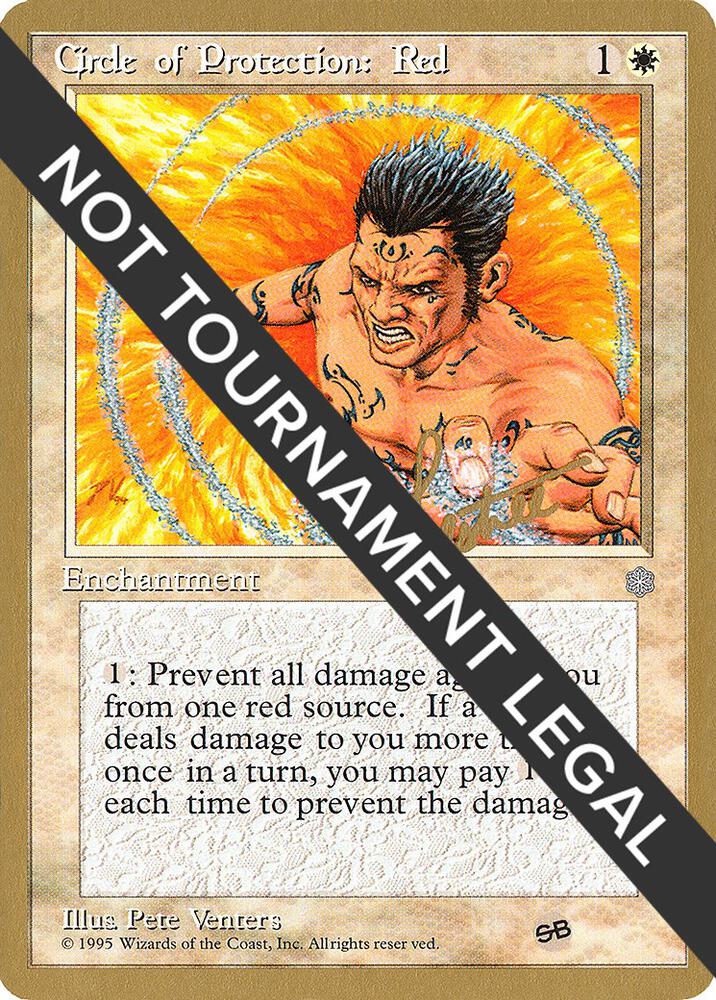 Circle of Protection Red 1996 Bertrand Lestree ICE SB  (World Championship Decks)  | Good Games Adelaide SA