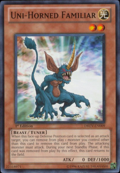 Uni-Horned Familiar [DREV-EN009] Common | Good Games Adelaide SA