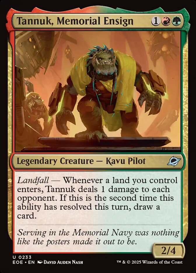 Tannuk, Memorial Ensign 233 (Edge of Eternities)  - Foil | Good Games Adelaide SA