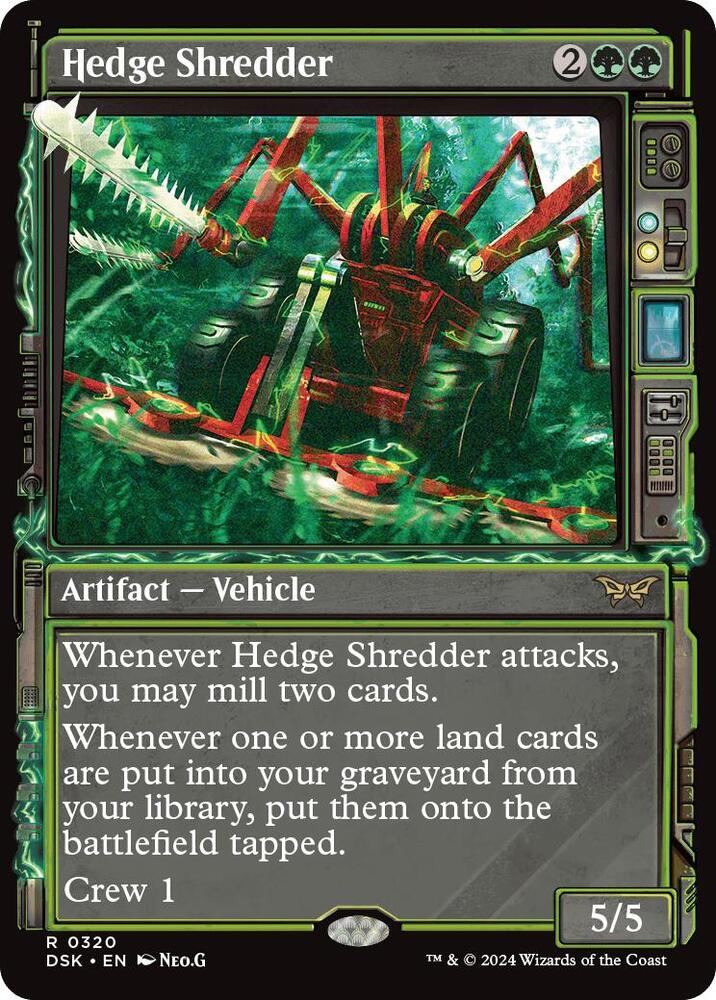 Hedge Shredder 320 (Duskmourn: House of Horror)  - Foil | Good Games Adelaide SA