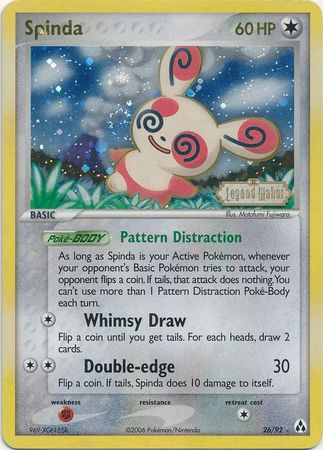 Spinda (26/92) (Stamped) [EX: Legend Maker] | Good Games Adelaide SA