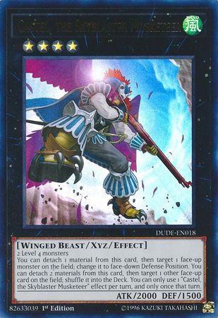 Castel, the Skyblaster Musketeer [DUDE-EN018] Ultra Rare | Good Games Adelaide SA
