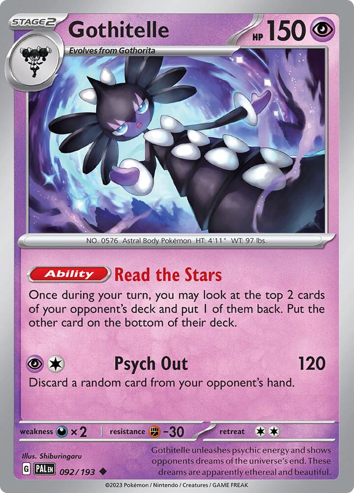 Gothitelle 092/193 (SV02: Paldea Evolved)  | Good Games Adelaide SA