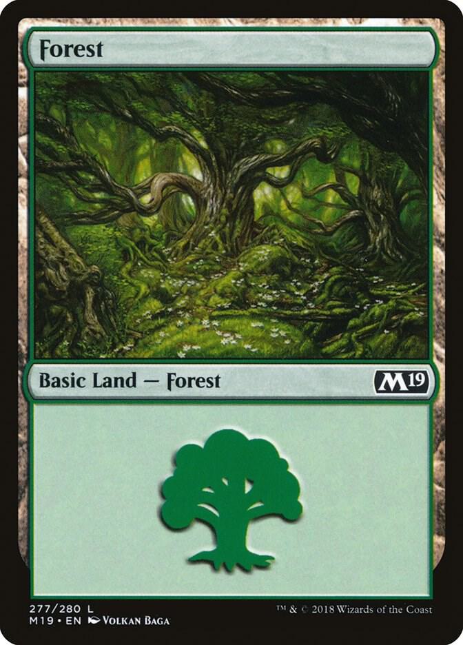 Forest 277 (Core Set 2019)  - Foil | Good Games Adelaide SA