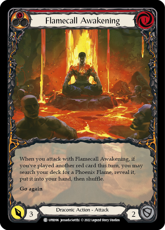 Flamecall Awakening (Extended Art) [UPR096] (Uprising)  Rainbow Foil | Good Games Adelaide SA