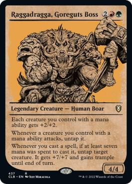 Raggadragga Goreguts Boss Showcase 437 (Commander Legends: Battle for Baldur's Gate)  - Foil | Good Games Adelaide SA