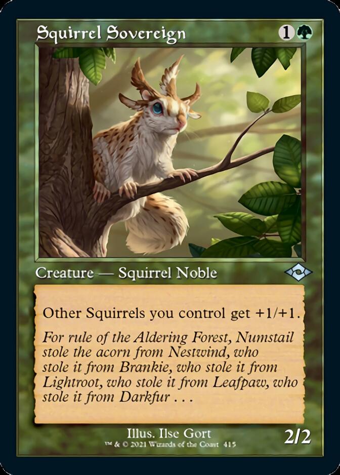 Squirrel Sovereign (Retro Etched Foil) [Modern Horizons 2] | Good Games Adelaide SA