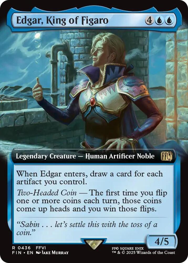 Edgar, King of Figaro 436/309 (FINAL FANTASY)  - Extended Art | Good Games Adelaide SA