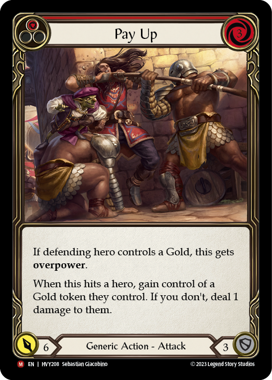 Pay Up [HVY208] (Heavy Hitters)  Rainbow Foil | Good Games Adelaide SA