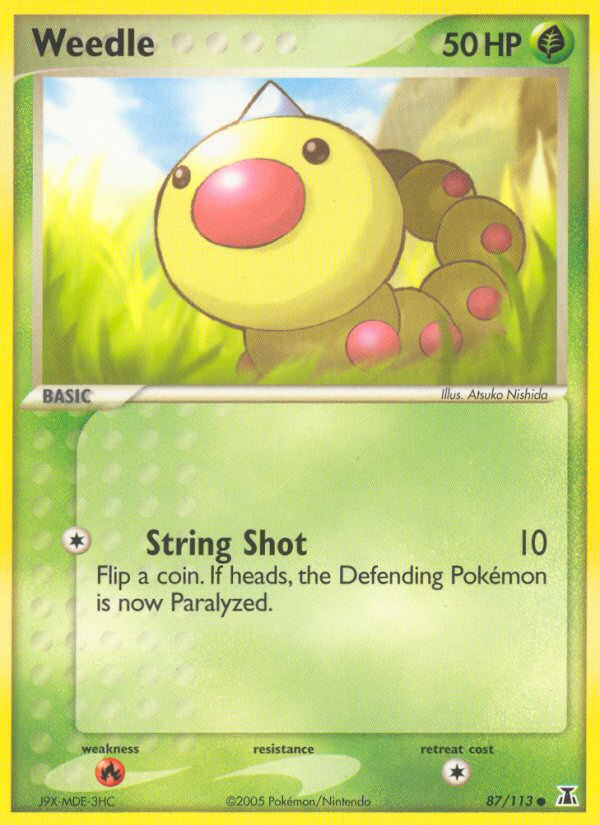 Weedle (87/113) [EX: Delta Species] | Good Games Adelaide SA