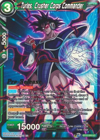 Turles, Crusher Corps Commander (BT12-069) [Vicious Rejuvenation Prerelease Promos] | Good Games Adelaide SA