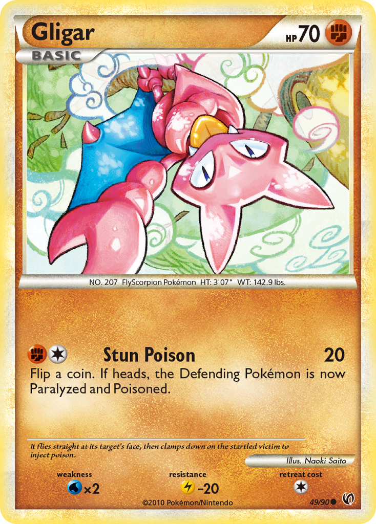 Gligar (49/90) [HeartGold & SoulSilver: Undaunted] | Good Games Adelaide SA