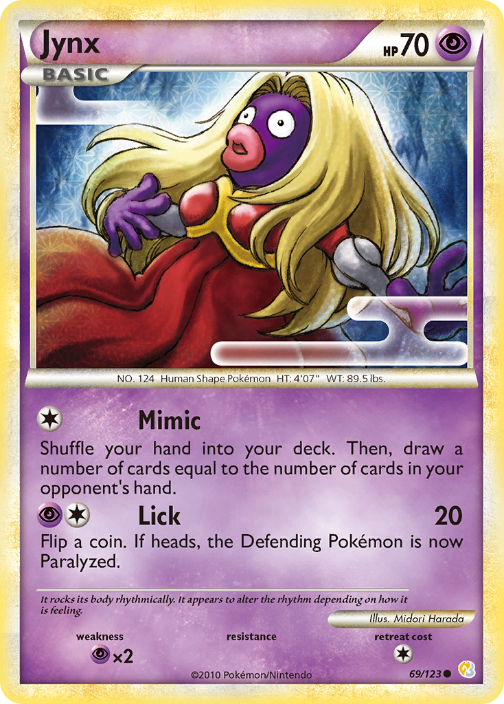 Jynx (69/123) [HeartGold & SoulSilver: Base Set] | Good Games Adelaide SA