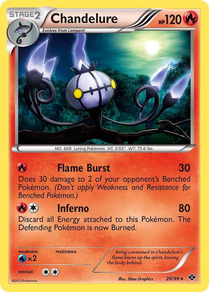 Chandelure (20/99) [Black & White: Next Destinies] | Good Games Adelaide SA