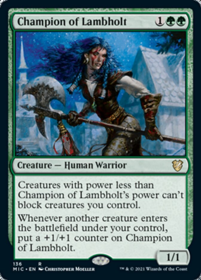 Champion of Lambholt [Innistrad: Midnight Hunt Commander] | Good Games Adelaide SA