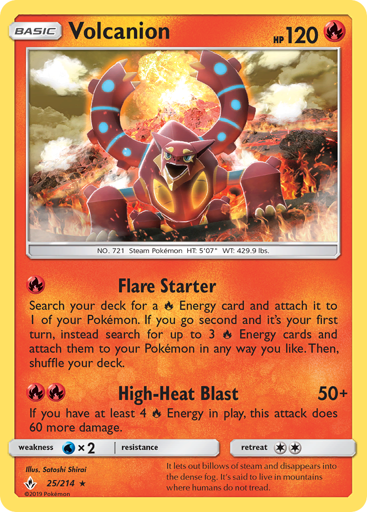 Volcanion (25/214) [Sun & Moon: Unbroken Bonds] | Good Games Adelaide SA