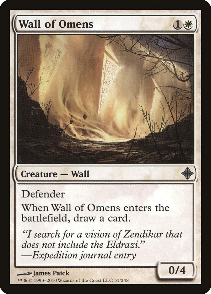 Wall of Omens [Rise of the Eldrazi] | Good Games Adelaide SA