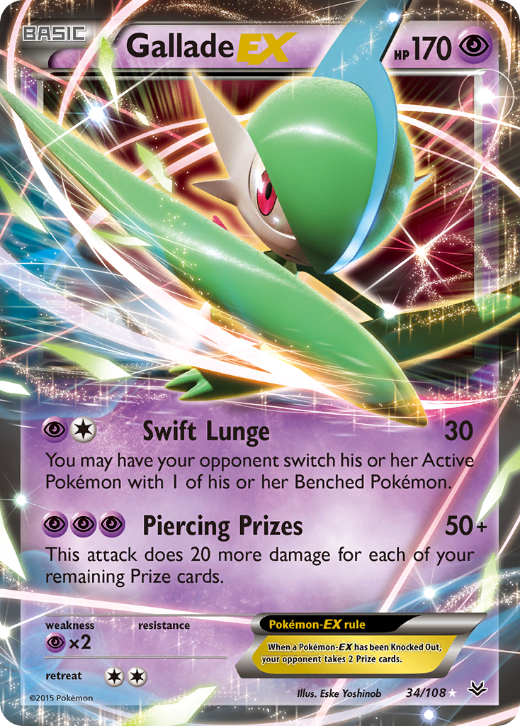 Gallade EX (34/108) [XY: Roaring Skies] | Good Games Adelaide SA