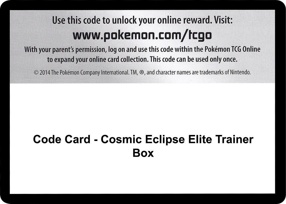 Code Card Cosmic Eclipse Elite Trainer Box  (SM - Cosmic Eclipse)  | Good Games Adelaide SA