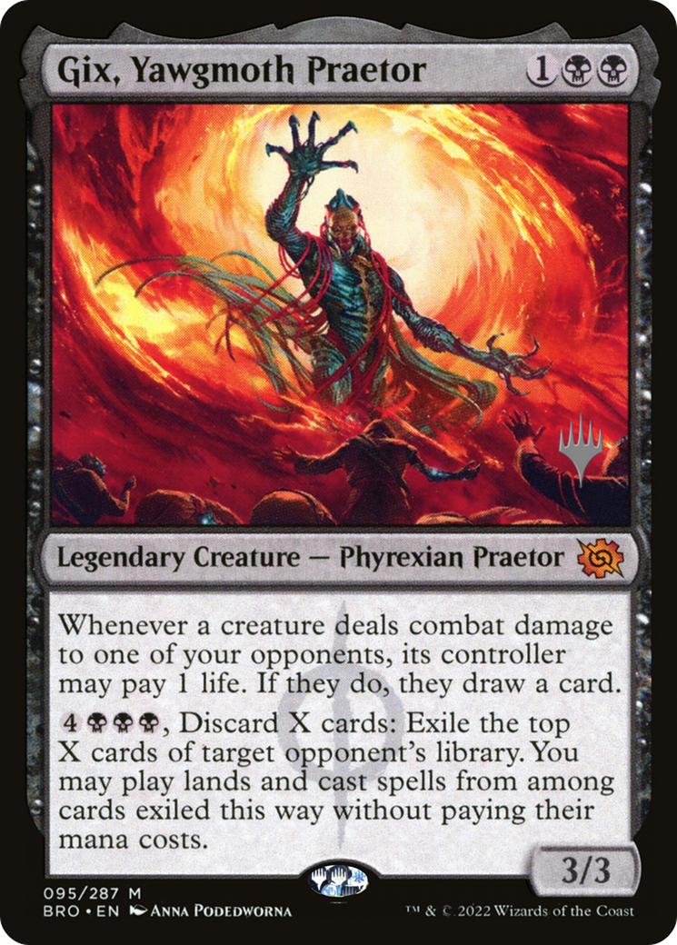 Gix, Yawgmoth Praetor (Promo Pack) [The Brothers' War Promos] | Good Games Adelaide SA
