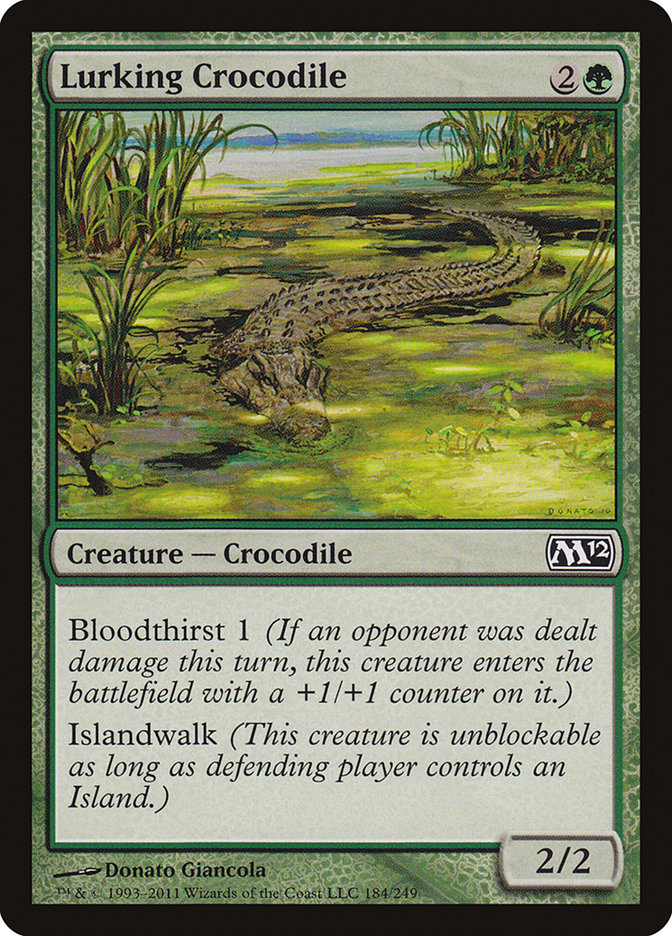 Lurking Crocodile 184 (Magic 2012 (M12))  | Good Games Adelaide SA
