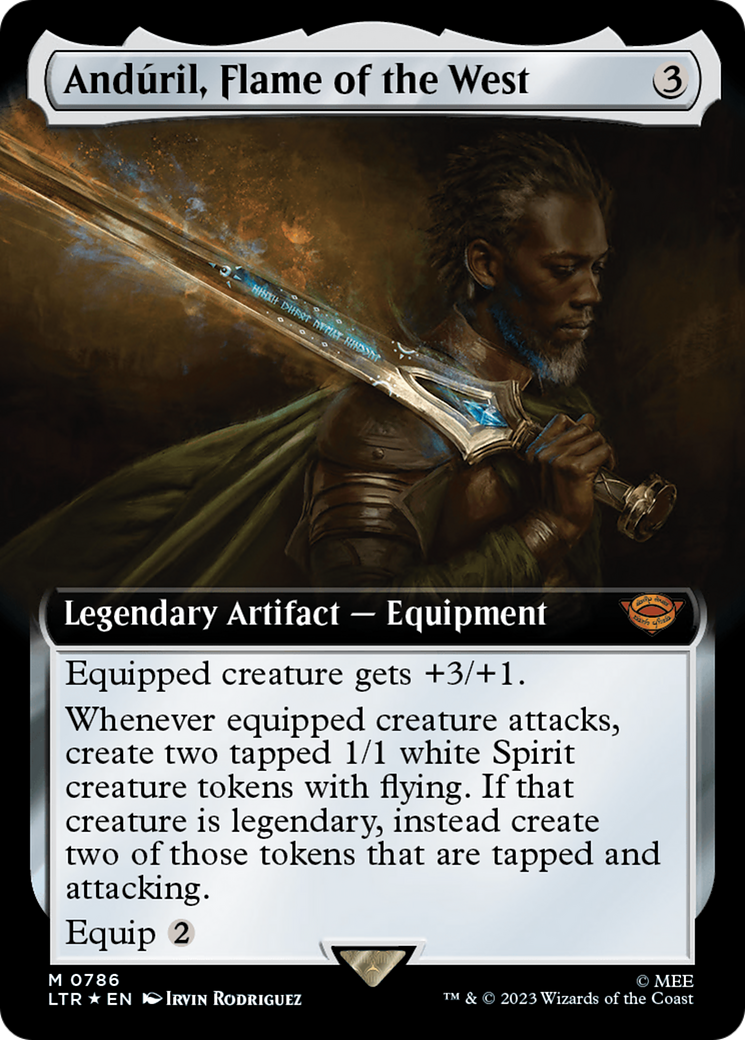 Anduril, Flame of the West (Extended Art) (Surge Foil) [The Lord of the Rings: Tales of Middle-Earth] | Good Games Adelaide SA