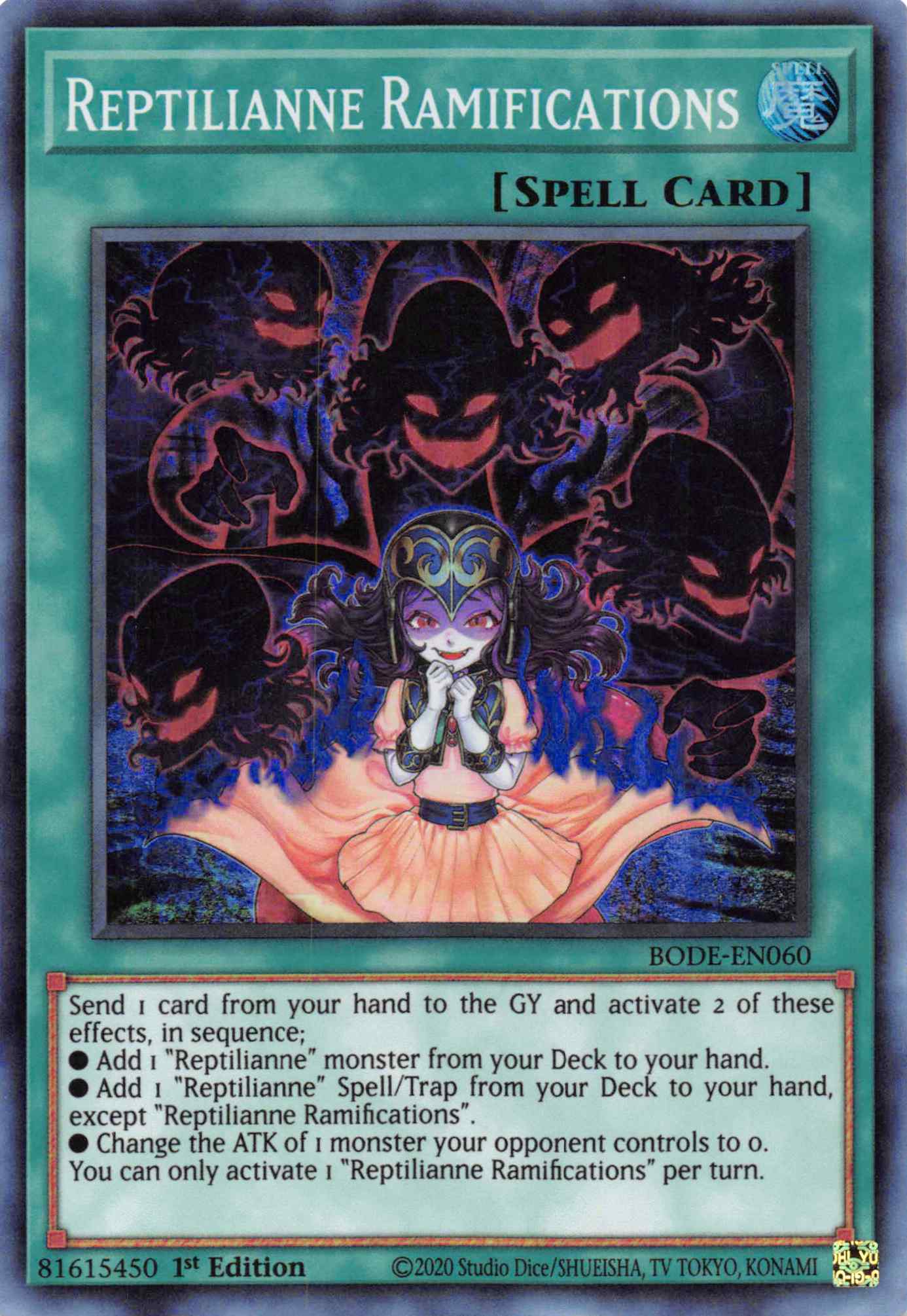 Reptilianne Ramifications [BODE-EN060] Super Rare | Good Games Adelaide SA