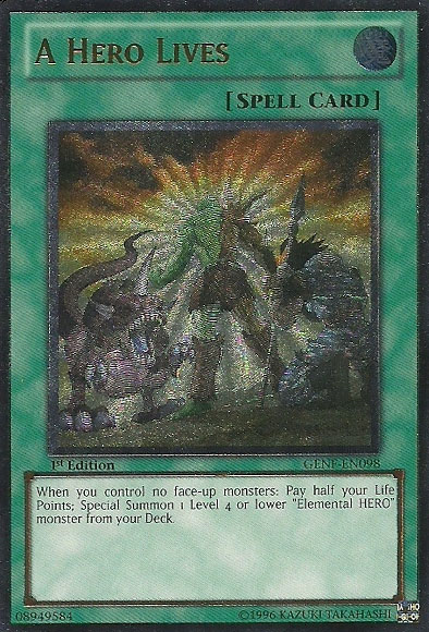 A Hero Lives [GENF-EN098] Ultimate Rare | Good Games Adelaide SA
