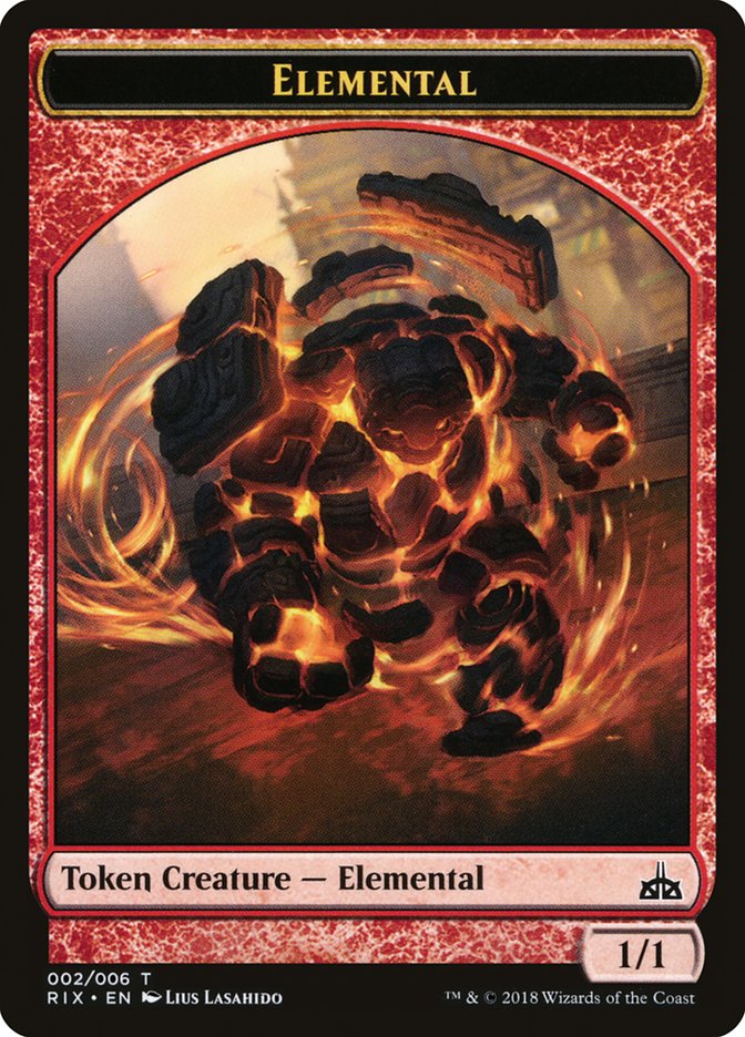 Elemental (002/006) [Rivals of Ixalan Tokens] | Good Games Adelaide SA