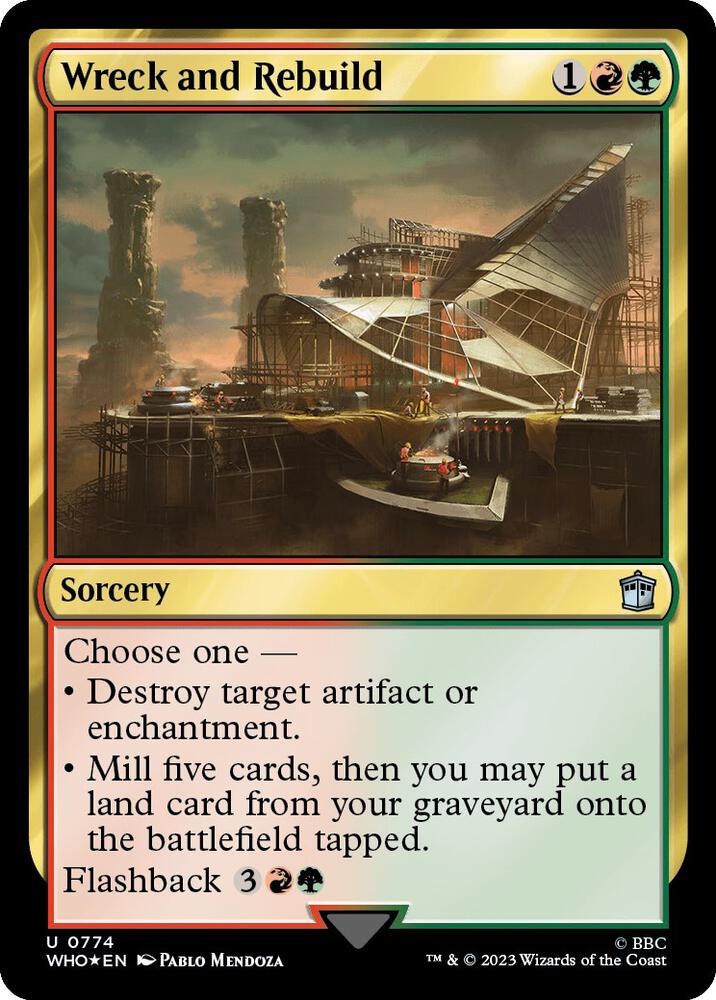 Wreck and Rebuild 774 (Universes Beyond: Doctor Who)  - Foil | Good Games Adelaide SA