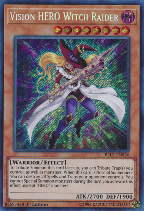 Vision Hero Witch Raider [BLLR-EN026] Secret Rare | Good Games Adelaide SA
