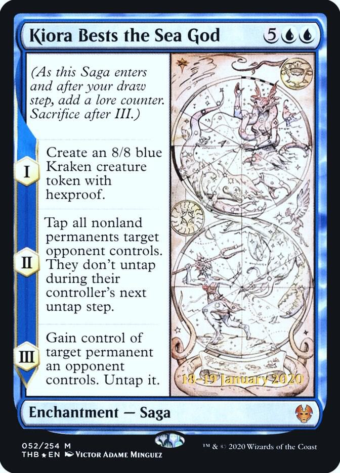 Kiora Bests the Sea God 52 (Prerelease Cards)  - Foil | Good Games Adelaide SA