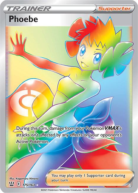 Phoebe Secret 175/163 (SWSH05: Battle Styles)  - Holofoil | Good Games Adelaide SA
