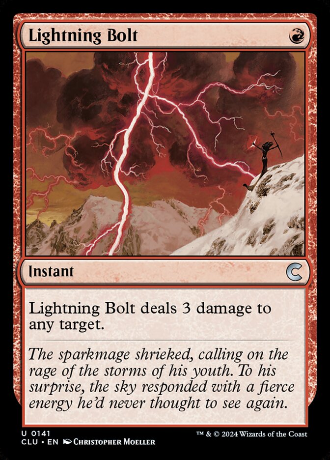Lightning Bolt 141 (Ravnica: Clue Edition)  | Good Games Adelaide SA