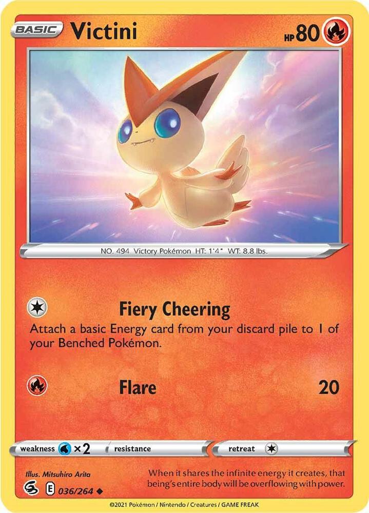 Victini 036/264 (SWSH08: Fusion Strike)  | Good Games Adelaide SA