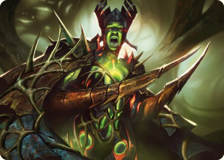 Maze's Mantle Art Card [Phyrexia: All Will Be One Art Series] | Good Games Adelaide SA