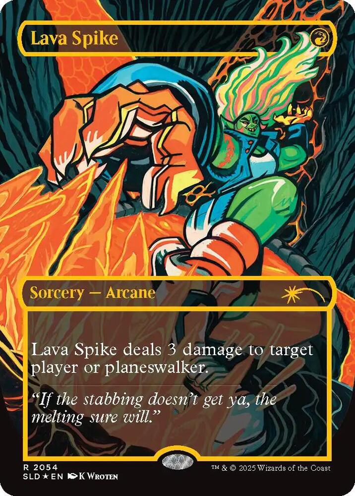 Lava Spike 2054 Raised Foil 2054 (Secret Lair Drop Series)  - Foil | Good Games Adelaide SA