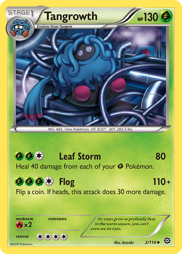 Tangrowth (2/114) [XY: Steam Siege] | Good Games Adelaide SA