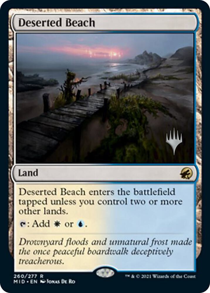 Deserted Beach 260p/171 (Promo Pack: Innistrad: Midnight Hunt)  - Foil | Good Games Adelaide SA