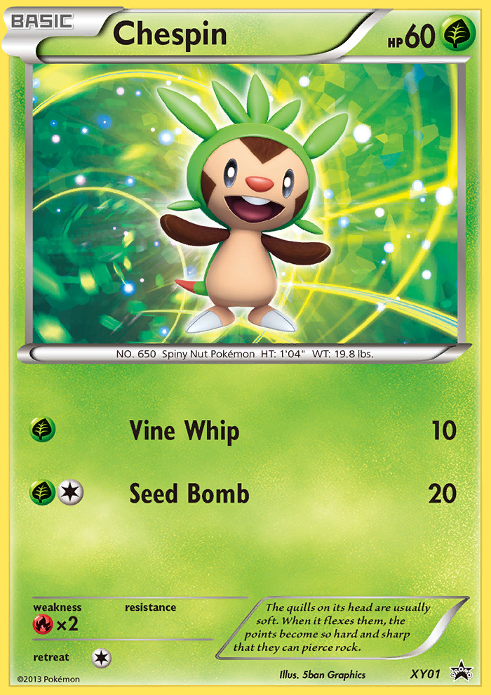 Chespin (XY01) [XY: Black Star Promos] | Good Games Adelaide SA
