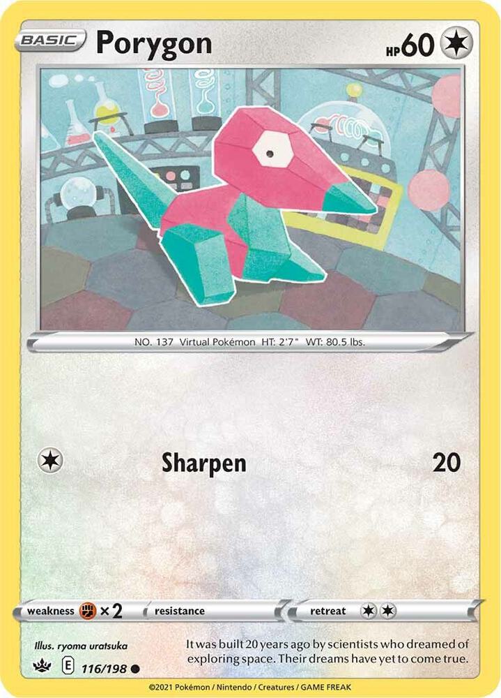 Porygon 116/198 (SWSH06: Chilling Reign)  | Good Games Adelaide SA