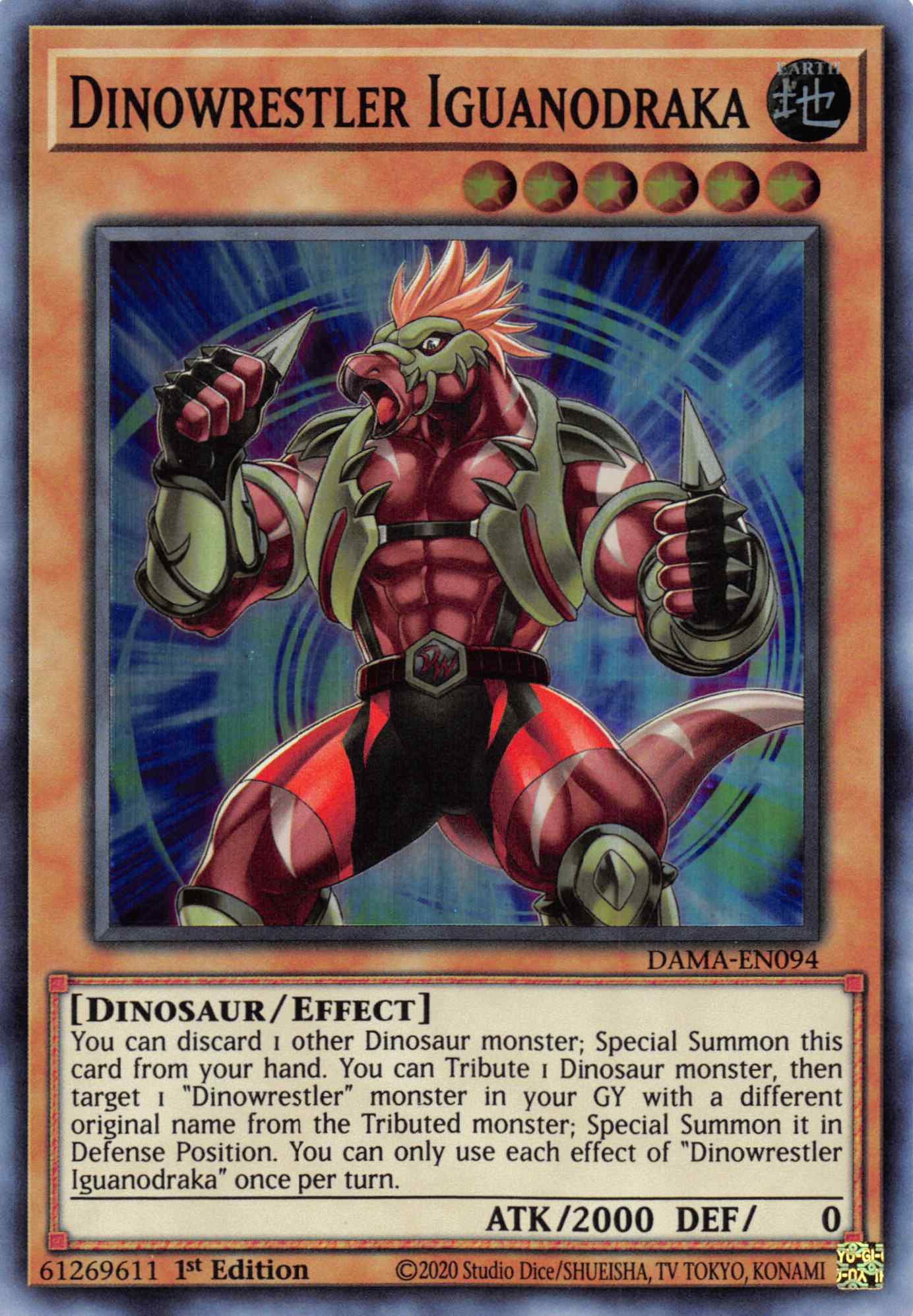 Dinowrestler Iguanodraka [DAMA-EN094] Super Rare | Good Games Adelaide SA