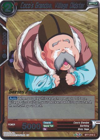 Coco's Grandpa, Village Oldster (Assault of the Saiyans) [BT7-016_PR] | Good Games Adelaide SA