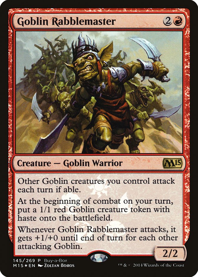 Goblin Rabblemaster (Buy-A-Box) [Magic 2015 Promos] | Good Games Adelaide SA